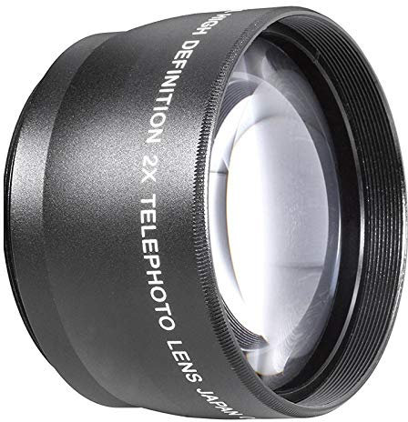 Quystetes Teleconvertidor de Lente Telefoto 2X 55Mm para 18-55Mm