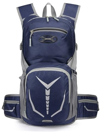 PORRASSO Sac à Dos Randonnée Imperméable Sac à Dos 20L Léger Hiking Backpack pour Femme Homme Trekking Cyclisme Escalade Sport Bleu Foncé