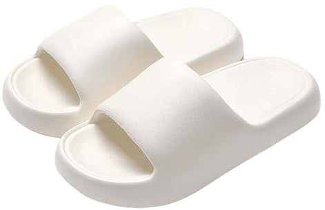 Generico Ciabatte Donna Uomo Moda Morbide E Comode Aperte Ciabatte Da Mare Estive Nuvola Slide Punta Aperta Pantofole Da Casa Gomma Spiaggia Leggero Slippers Doccia Bagno Giardino Sandalo Unisex