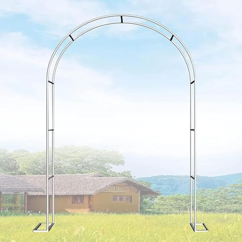 HGOuhK Arches de Jardin Arche de Jardin, Gazebo Tubulaire Robuste for Roses, Arc de Support for Plantes grimpantes, décoration de Jardin, Arc de Support intérieur et extérieur(W3xH2.2m)