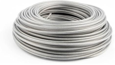 Huanjp Hnjp Hilo de Nailon for desbrozadora de césped, Alambre de Acero, Cuerda for desbrozadora, Rollo Largo y Redondo de Repuesto de 3,0 mm x 40 m