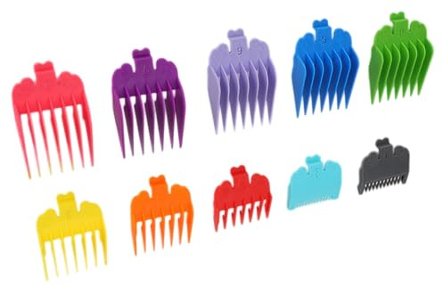 Dioche Peines para Cortapelos Juego de Peines Guía para Cortapelos de 10 Piezas - de Límite ABS Duraderos para Corte de Precisión - Compatible con Modelos - Ideal para Principiantes y Profesionales