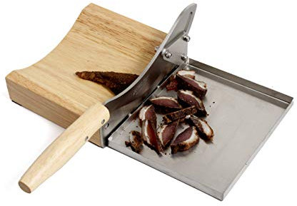 Ultra Tec Biltong-Pro radiused Slicer with Magnetic Stainless Steel Tray