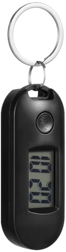 UKCOCO Digital Keychain Watch for Students Silent Led Display Portable Electronic Watch Keyring for Backpack Accessories Everyday Carry