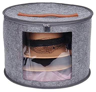 Goklmn Hutschachtel, Hut-Aufbewahrungsbox mit Deckel, Faltbare Hutschachtel für Männer und Frauen, Hutschachtel für alle Arten von Hüten