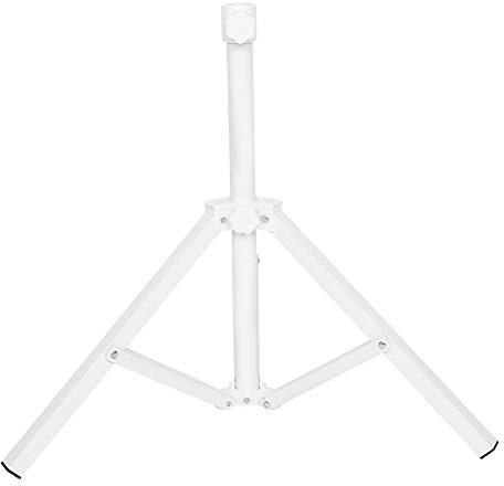 Tbest Soporte de Sombrilla Plegable de Hierro Triangular, Base de Soporte para Playa, Jardín, Camping, Pesca