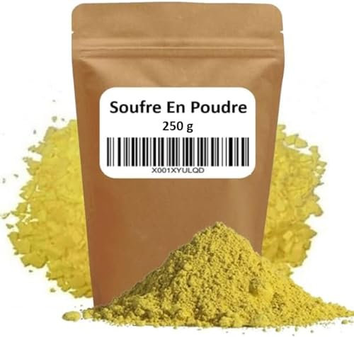 al badil Polvere di zolfo Repellente per Animali e Trattamento vegetale 100% Naturale