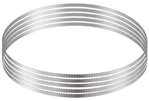 VEVOR Lame de Scie à Ruban 1300x16x0,56 mm 5PCS, Lame de Scie à Os de Boucher en Acier au Carbone Résistant, Accessoire de Rechange pour Couper Viande Congelée Os Épais, pour Restaurant Cuisine