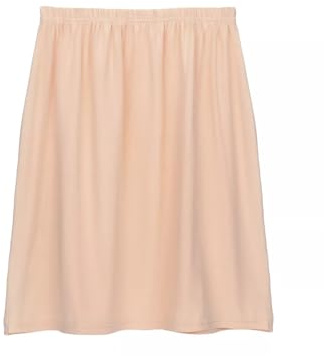 Jupon Souple et Résistant aux Déchirures pour Femme, Taille Courte, Jupon Antidérapant, Taille 39-48 (FR/ES, Alpha/Lettres, TTG, Taille Normale, Taille Normale, Nude)