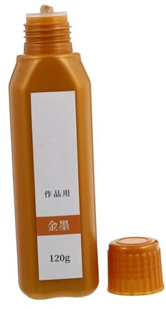 BELLIFFY Kalligraphie Tinte 120g Gold Natürliche Spezialtinte Für Chinesische Kalligraphie Stabile Farbe Pinselstifttinte Für Schreiben Malerei Und Basteln