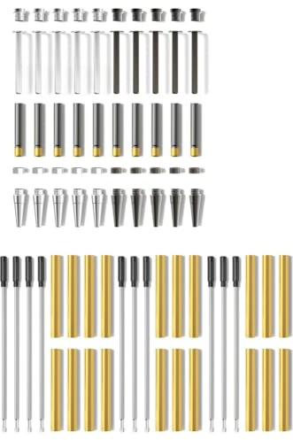 Jooehyer Kit di Penna per Legno 10pack 10pack Premium-Titanio-Flimi Rollerball Routs Forniture Torsione Set di Tornio Accessori