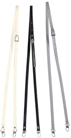 TOPPERFUN 3 Correas para Bolso de Mano Ajustables y Desmontables Correas Cruzadas Intercambiables y Herrajes Plateados Accesorios para Bolsos de Hombro y Bandolera para Uso Diario y