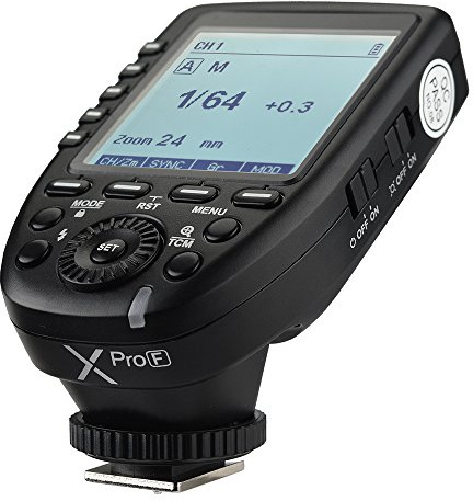 Godox Xpro-F TTL Disparador de Flash Inalámbrico, 2.4G 1 / 8000s HSS TTL Convert-Manual TCM Función Transmisor de Flash de Pantalla LCD Grande para Cámaras Fuji Fujifilm