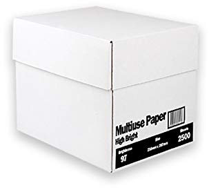 Kopierpapier A4 80g neutral verpackt Packung mit 5 Ries (500 Blatt pro Ries)