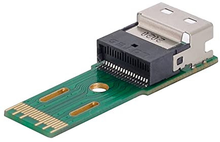 NFHK PCI-E Slimline SAS 4.0 SFF-8654 4i 38pin to SFF-8654 38pin Male to Female Extender Adapter Test Tools