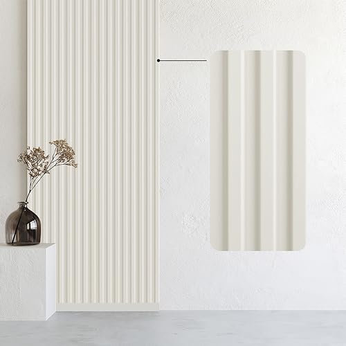 Bildershop-24 9er Set Wandpaneele & Deckenpaneele Dekowa in Pastellfarbe Magnolie 252 x 10,7 x 1,5 cm