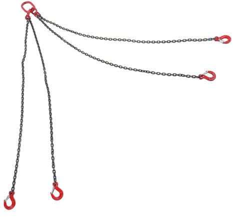 Chaîne D'élingue en Acier au Manganèse, Chaîne de Grue à 4 Brins pour le Levage, Chaîne D'élingue à Chaîne 1.5M, Chaîne Haute Résistance à 4 Brins (3T)