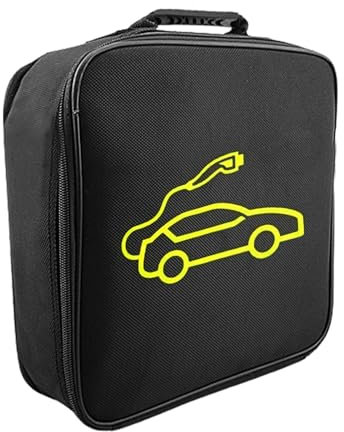 Jumper Cable Bag For EV Electric Vehicles - Automotive Battery Jumper Cables Bag,Waterproof Oxford Cloth Car Tools Storage,Fire Retardant EV Charging Cables Bag, Round & Square
