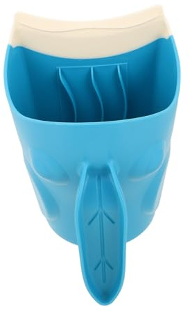 IWOWHERO Shampoo Rinse Cup For Soft Tpe Material Curved Design Prevents Water In Eyes Lightweight Bath Water Pourer