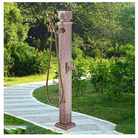 YPIOUREN Columna De Agua For Exteriores, Columna De Agua Cuadrada Vertical For Jardín, Columna De Grifo De Suelo, Fuente De Agua De Estilo Antiguo, For Espacios Exteriores.(I)