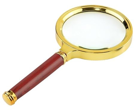 LifgWas Loupe de Lecture 10X Grossissement avec Lentille 80mm, Loupe Grossissante pour Seniors et Malvoyants, pour Lire Livres et Journaux, pour Travaux de Précision