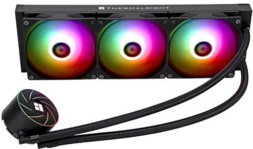 Thermalright TR AQUA ELITE 360 ARGB CPU-Wasserkühler mit 3 PWM-Lüftern ARGB, 1550RPM Geschwindigkeit, 360mm Radiator, Kompatibel mit AMD AM4/AM5 & Intel LGA115X/1200/20XX/1700/1851