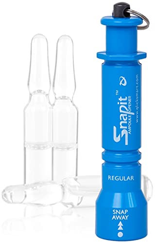SnapIT Ampullenöffner für Glasampullen 1-15 ml (Kunststoff, Blau)
