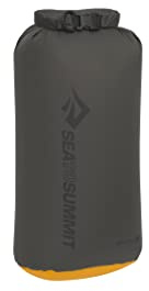 Sea to Summit eVac Dry Bag, Roll-Top Compression Sack, 8 Liter, Beluga Grey