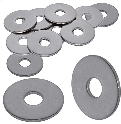 Rondelles Metal M8 : 50 Pièces Extra Large (Diam.int = 8,4mm x Diam.ext = 30mm) Plates TypeLL Acier Inox A2 pour Ecrou Vis et Boulon | Anti-Rouille Usage Extérieur-Intérieur | Recharge Zip PROTORX