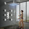 Duschpaneel Turmsystem Regen, Wasserfallmassage Jet Sprayer Badewanne Edelstahl