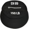 HYPERWEAR Boulder Strongman Sandsack, robuste Neopren-Workout-Tasche für Kraft- und Ganzkörpertraining (22,7–90,7 kg), Schwarz, 150 LB / 68 KG