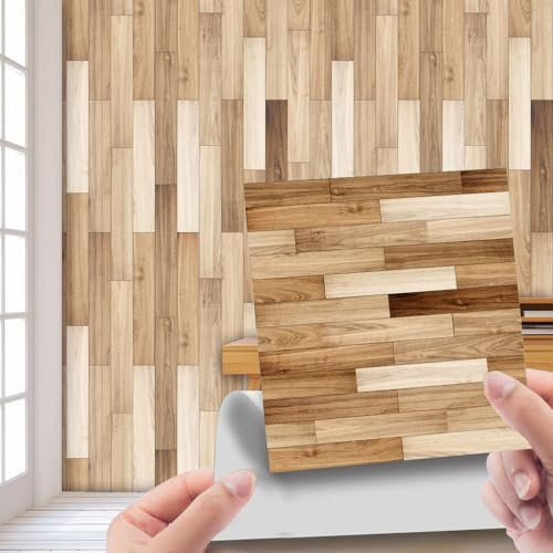 yufana 20 PCS Autocollants pour Carrelage, Stickers Cuisine et Salle de Bain, Stickers Carrelage Mural pour Cuisine,Convient pour la Cuisine, Salle de Bain, Armoires, Meubles, Tables(15 * 15cm）