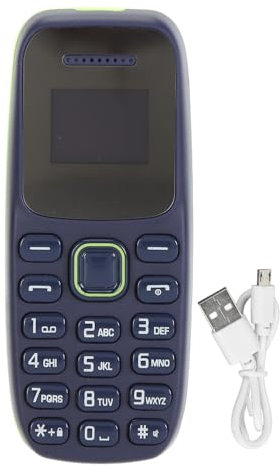 ASHATA Mini Telefono Cellulare, Telefono GSM 2G Sbloccato, Registrazione Automatica delle Chiamate, Bluetooth, Doppia SIM Dual Standy, Multilingue, Lettore Musicale, Benefici per la