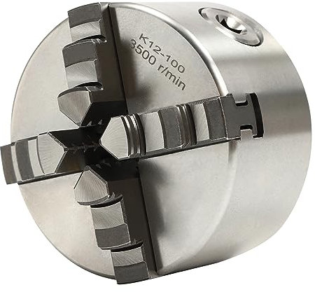 Mangime da forno per tornio, 100 mm, 4 ganasce, mandrino autocentrante, set per tornio M33 e M18