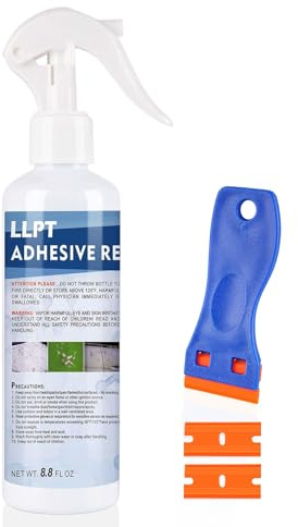 LLPT Adhesive Remover Industrial Grade 260ML 1 Pack with Plastic Scrapper