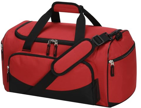 LONALIA sportväska resväska herr, Röd-30 l, 30L-17inch, LONALIA sportväska resväska