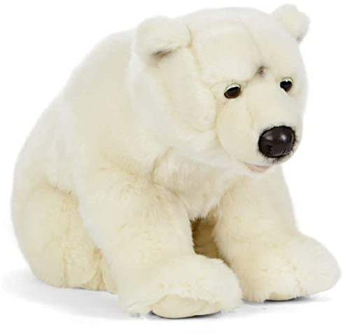 Living Nature Stofftier - sehr großer Eisbär (60cm)
