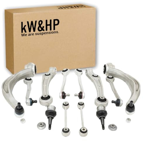 KIT BRACCI BRACCETI TRAPEZI OSCILLANTI COMPLETI PER ASSALE ANTERIORE, COMPATIBILE CON AUDI A4/A5/Q5 (12 PEZZI) DAL 2007>2017