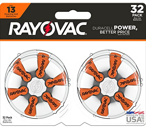 Rayovac Rayovac Hearing aid Batteries Size 13 for Advanced Hearing aid Devices (32 Count)