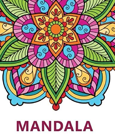 Mandala: Libro para colorear para adultos | Mandala Antiestrés, relajación | Con citas inspiradoras | Gran formato, 21,6x28 cm.