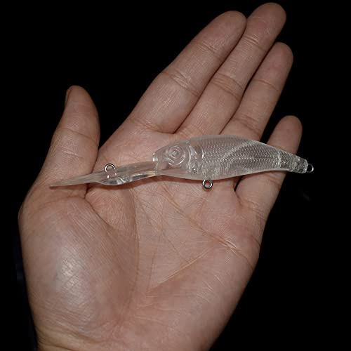 HUFFA 10PCS / Lot 10cm 5.5g künstlicher unlackierter Minnow-Fischen-Köder-Langer Bill-Jerk-Köder-Rohlinge for Barsch-Fischen-Köder DIY