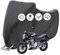 Motorrad Abdeckplane Outdoor, Motorradabdeckung Wasserdicht XXL Motorradgarage Winterfest Abdeckhaube Motorrad Motorradplane Schutzhülle Abdeckung Mit Schlossloch (245x105x125cm)