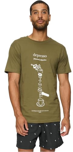 Mister Tee Herren T-Shirt Depresso Tee Olive M