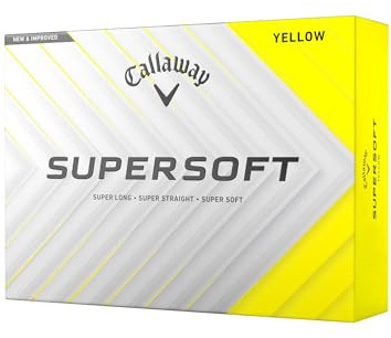 Callaway Golf Supersoft Golf Ball 2025, Yellow