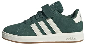 adidas Unisex Kinder Grand Court 00s Shoes Children, Collegiate Green/Off White/Gum, 30 1/2 EU