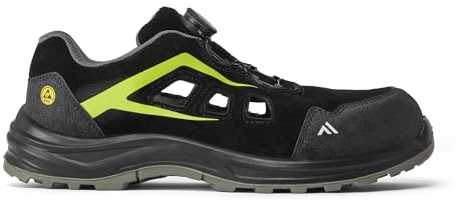 Portwest FE06 Composite Sandal S1 ESD Wire Lace Cow Suede Breathable Metal Free Slip Oil Resistant Anti Static Lightweight Safety Footwear