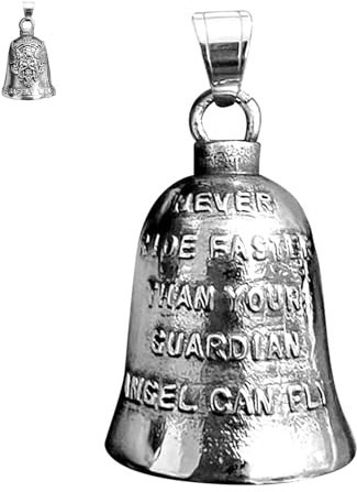 Genérico Motorcycle Angel Bells, Gremlin Bells para motocicletas,Buena suerte montando a Angel Pendence | Campanas de motocicleta con anillo de cadena clave, accesorios para montar para mujeres