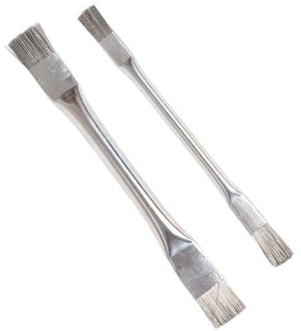 2Pieces Professional Steel Wire Brushes Dense Steel Bristles Gaps Cleaners For Concrete Residues Tile Joint Cleaning