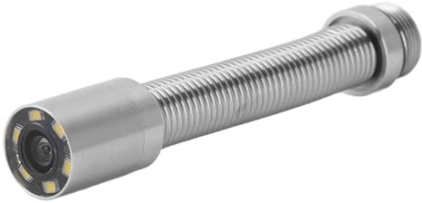 Prevessel Testa della Telecamera per Fognature Impermeabile IP68 da 17 Mm 6 Luci a LED per la Sostituzione Dell'ispezione dei Tubi con Custodia Protettiva