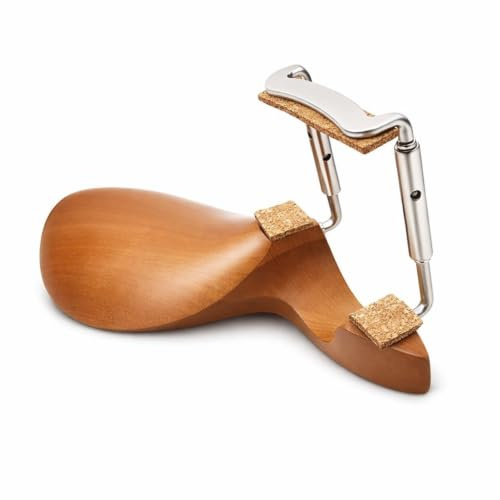Alomejor Mentonnière de Violon en Bois Naturel pour Violon 3/4 et 4/4 - Accessoires de Violon de Qualité Supérieure, Idéal pour Musiciens Professionnels avec Support Stable et Confortable